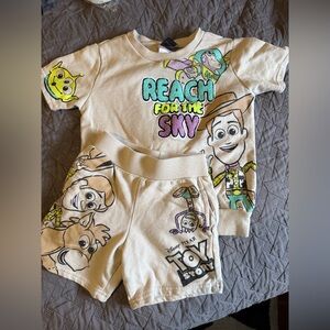 Toy Story 'Reach for the Sky' Crewneck & Shorts toddler set